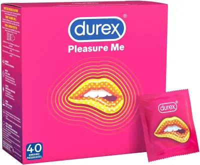 💕 40er Pack Durex Pleasure Me Kondome mit Rippen und Noppen ab 18,80€ (statt 26€)
