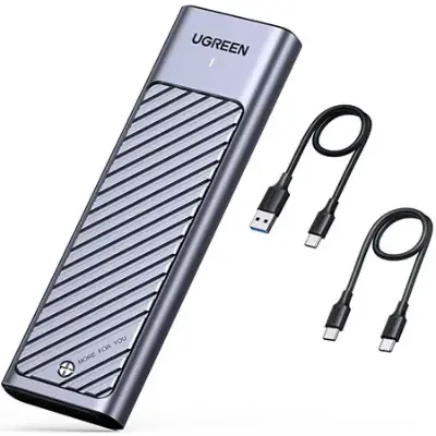 💾 UGREEN M.2 NVMe SATA SSD Gehäuse mit USB 3.2 Gen 2 für 18,99€ (statt 28€)