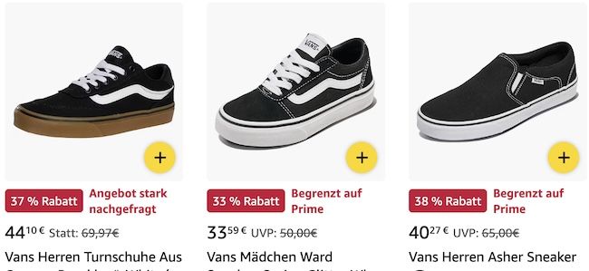 👟 Vans Sale bei Amazon – z.B. Vans Brooklyn LS ab 46€ (statt 56€)
