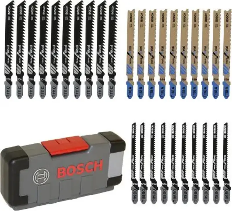 🪚 Bosch Professional Stichsägeblatt Set + Box, 30tlg. für 15,99€ (statt 23€)