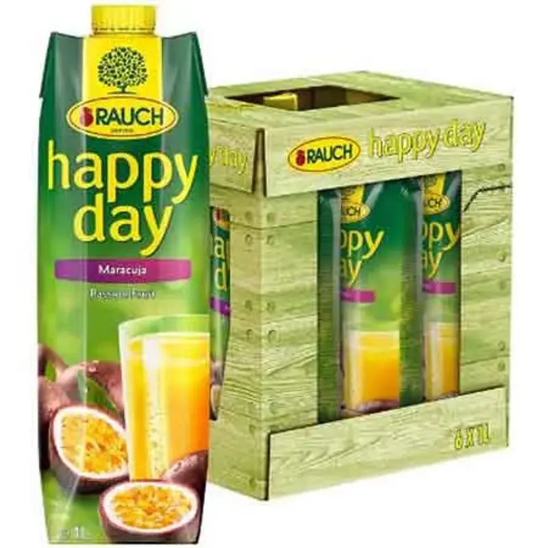 🥭 6er Pack Rauch Happy Day Maracuja, 1L ab 12,11€ (statt 16€)