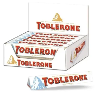 2kg! ⛰️ 20x 100g Toblerone weiße Schokolade für 34,17€ (statt 43€)