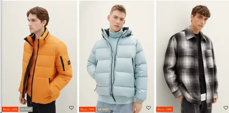 🧥👖🕛 Tom Tailor Zeitumstellung: 25% Rabatt bis Mitternacht – auch im Sale