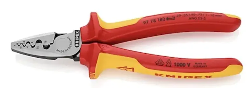 Knipex Crimpzange für Aderendhülsen für 32,88€ (statt 37€)