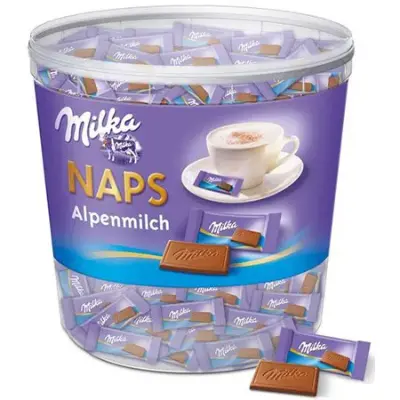 🍫 1Kg Dose Milka Naps Alpenmilch ab 17,09€ (statt 26€)