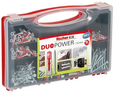 🔩 Fischer Redbox Duopower + Schrauben (280-tlg.) für 23,39€ (statt 29€)