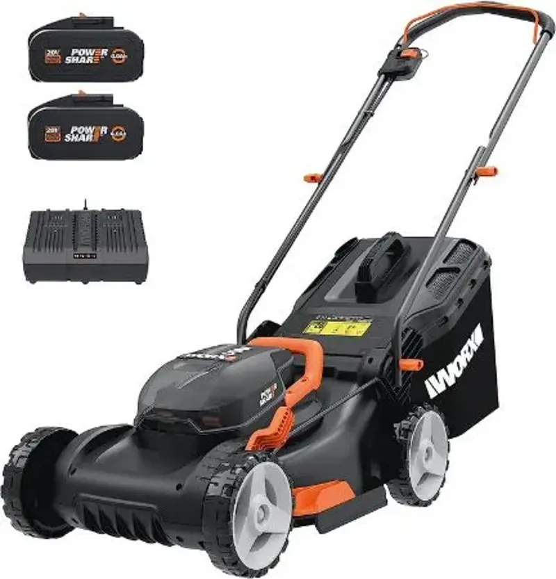 🏡 Worx WG743E Akku-Rasenmäher inkl. 2x 4Ah Akkus + Ladegerät für 248,40€ (statt 340€)