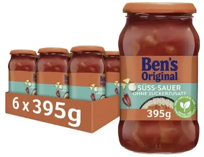 🍛 6x Ben’s Original Sauce Süß-Sauer ohne Zuckerzusatz für 9,79€ (statt 17€) – 1,63€ pro Glas