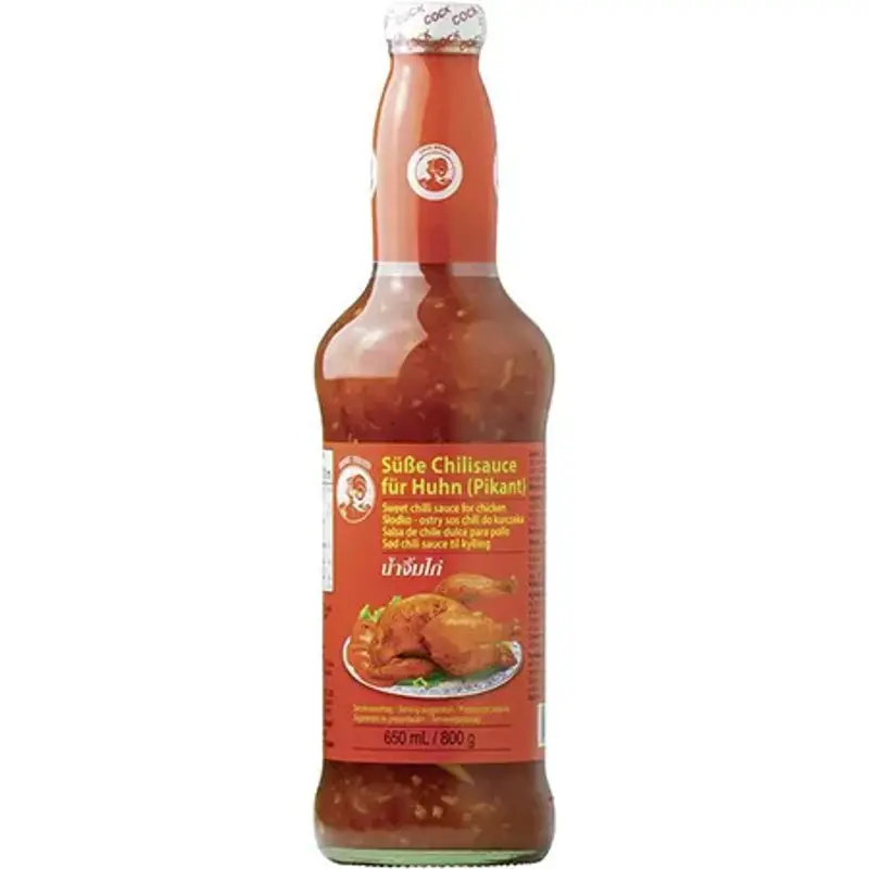 🐓💨🧑‍🍳 4x Cock Süsse Chilisauce für Huhn Pikant je 650ml für 10,79€ (statt 19€)