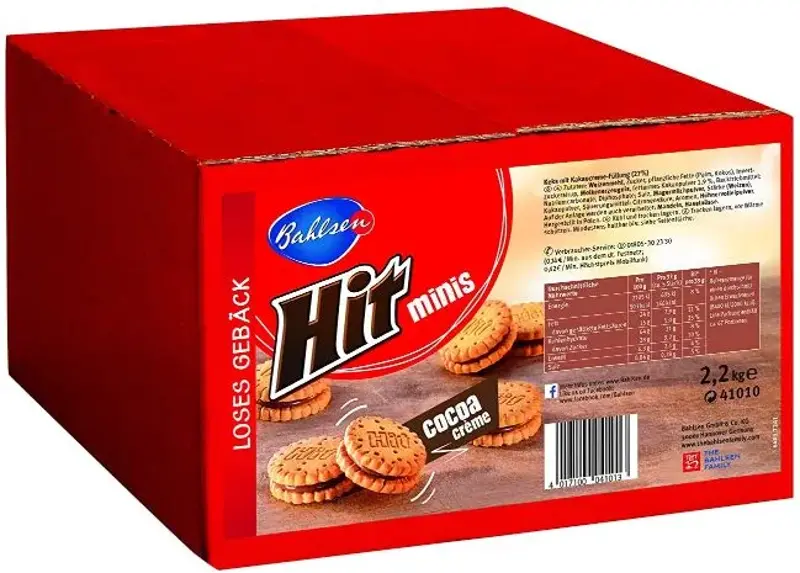 🍪 2,2 Kg Bahlsen Hit Minis Doppelkekse ab 14,24€ (statt 22€)