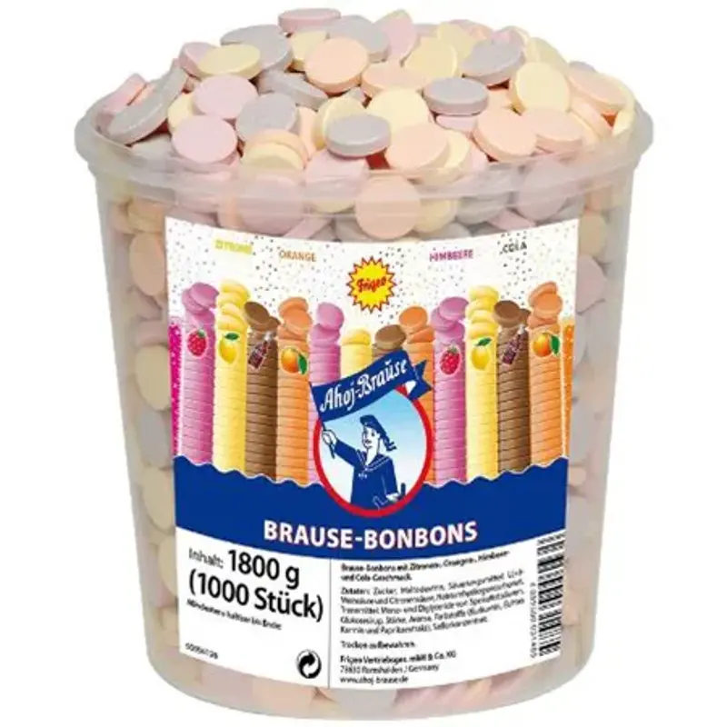 🍬 1,8 Kg Frigeo Ahoj-Brause Bonbons, 1.000 Stück ab 6,29€ (statt 10€)