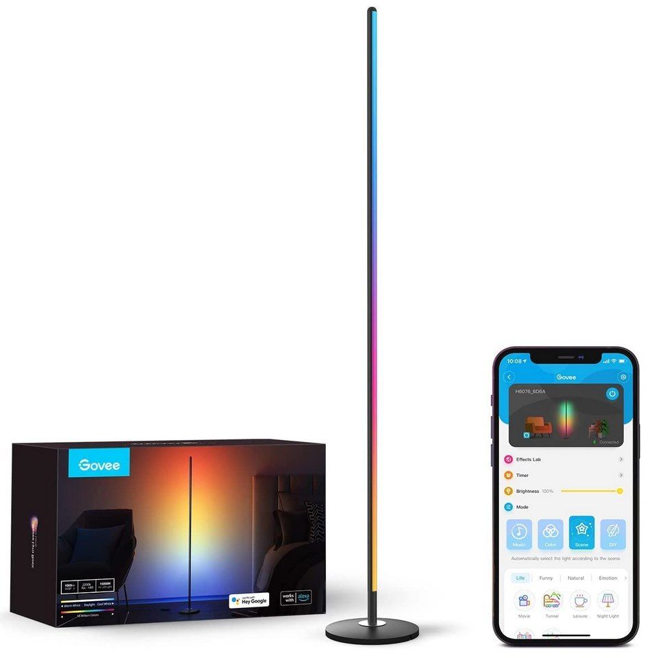 💡 Govee RGBIC LED Stehlampe mit App-Steuerung für 60,83€ (statt 90€)