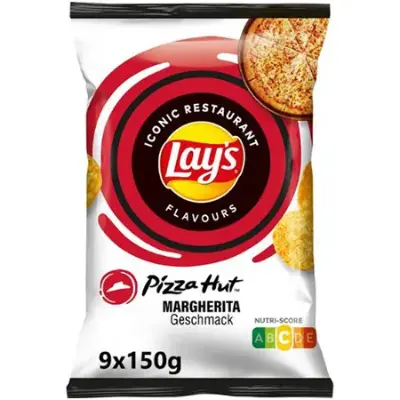 🍕 9x Lay’s Pizza Hut Margherita Chips für 12,99€ (statt 18€) – 1,44€ pro Tüte