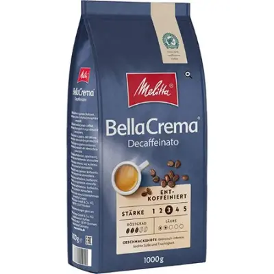 ☕ 1Kg Melitta BellaCrema Decaffeinato Bohnenkaffee ab 13,77€ (statt 22)