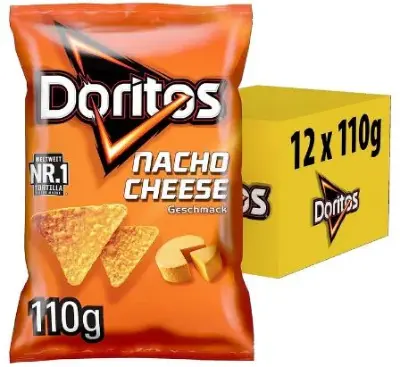 1,3 Kg! 🧀 12x Doritos Nacho Cheese Tortilla Nachos für 9,88€ (statt 24€)