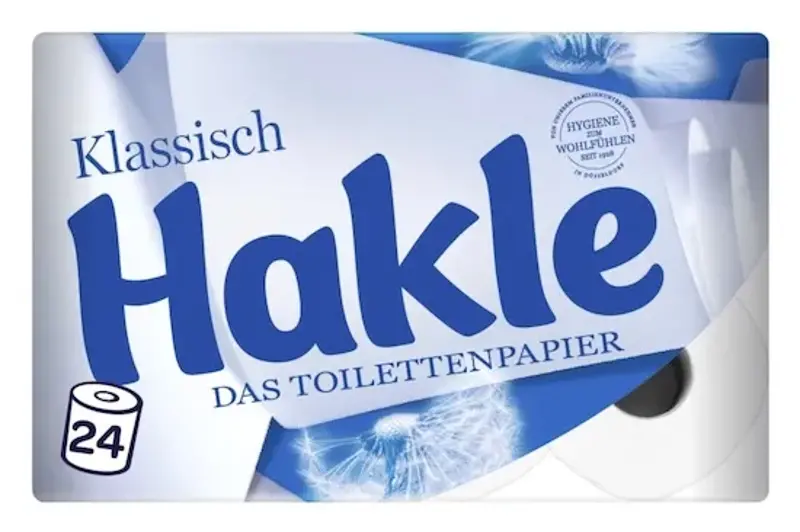 🧻 24er Pack Hakle Toilettenpapier Klassisch, 150 Blatt, 3-Lagig für 10,73€ (statt 17€)