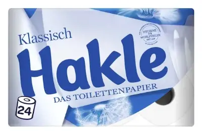 🧻 24er Pack Hakle Toilettenpapier Klassisch, 150 Blatt, 3-Lagig für 10,73€ (statt 17€)