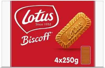 🍪 1Kg Lotus Biscoff Original Karamellisierte Kekse, 4 x 250g ab 6,45€ (statt 11€)