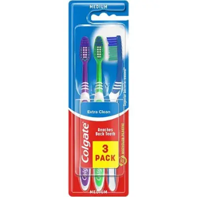 🪥 3er Pack Colgate Extra Clean Zahnbürste in Mittel ab 1,25€ (statt 2€)