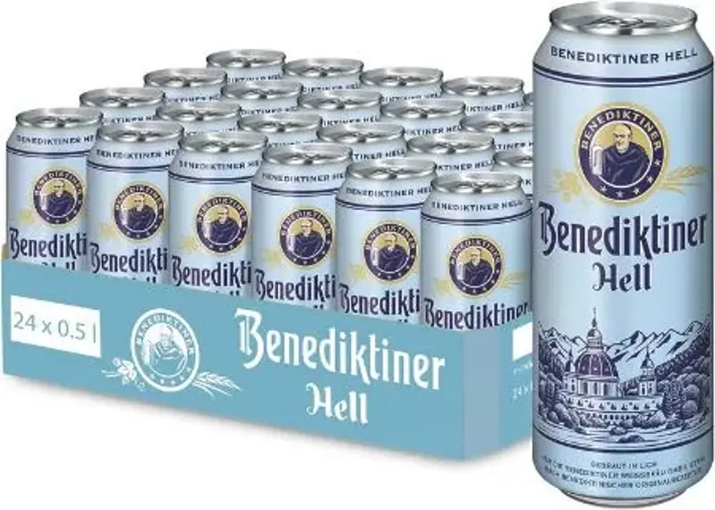🍺 24er Pack Benediktiner Hell Dosen-Bier 0,5l ab 16,99€ (statt 24€) 0,70€/Dose