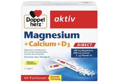 🖤❤️ 60 Portionen Doppelherz Magnesium + Calcium + D3 DIRECT für 11,11€ (statt 13€)