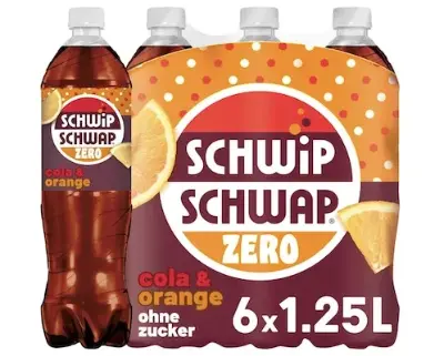 🥤 6x 1,25 L Schwip Schwap ohne Zucker für 4,74€ (statt 8€) 0,63€/l