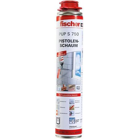 ☁️ fischer PUP S 750 Luftdichter & wasserfester Bauschaum 750ml für 7,80€ (statt 12€)
