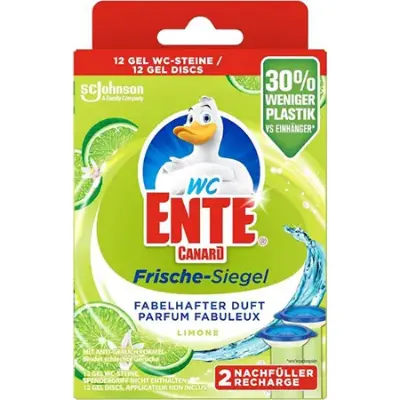 🚽 2er Pack WC-Ente Frische-Siegel Nachfüller Limone ab 1,75€ (statt 4€)