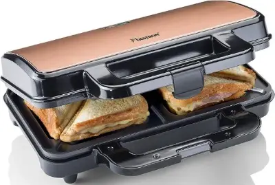 🍞🧀 Bestron XL Sandwichmaker mit 900 Watt für 19,99€ (statt 28€)