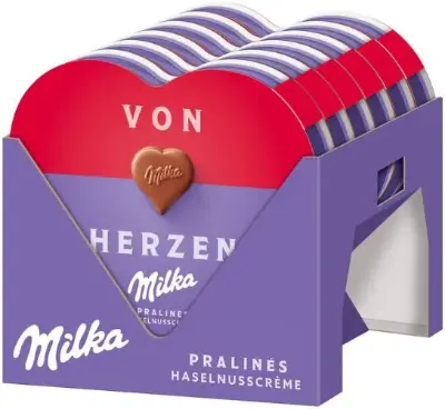 💝 12x I Love Milka Pralinen mit Nuss-Nougat-Crème ab 17,32€ (statt 21€)