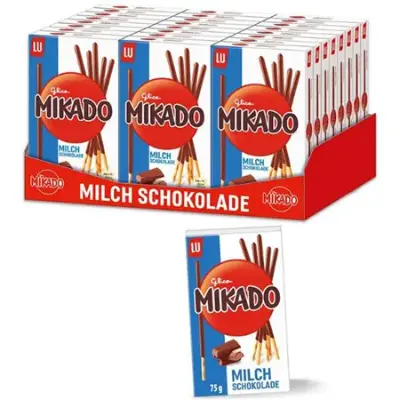 😋 24er Pack Mikado Kekse mit Milchschokolade ab 30,96€ (statt 53€)