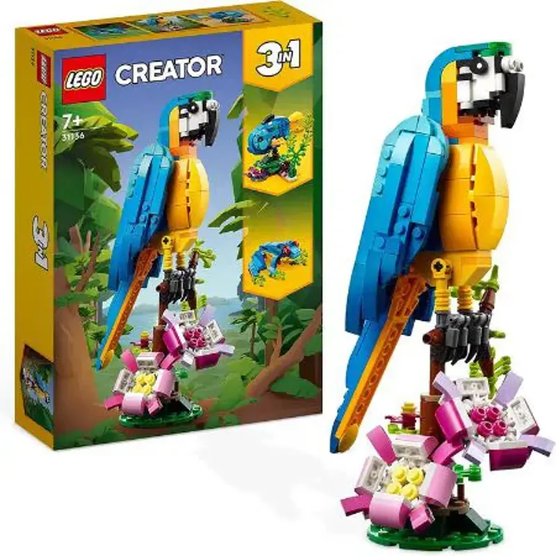 🦜 LEGO 31136 Creator 3in1 Dschungel-Tierfiguren für 16,98€ (statt 21€)