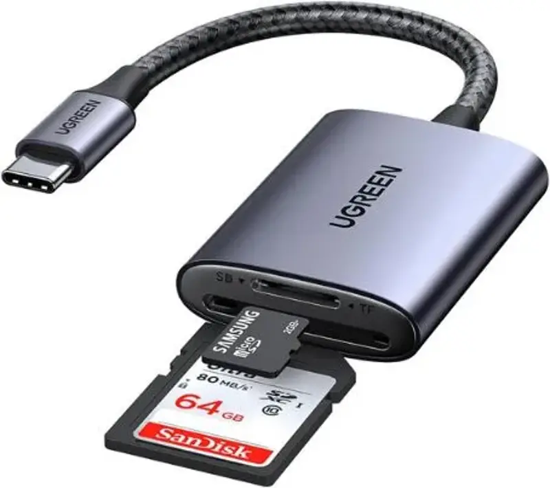 💾 UGREEN USB-C Kartenleser mit 2 Slots für 8,53€ (statt 13€)