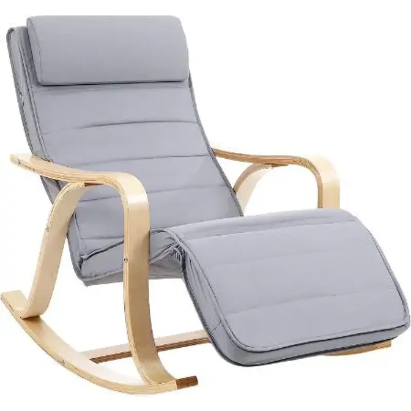 🪑 Songmics Schaukelstuhl mit verstellbarer Fußstütze für 55,99€ (statt 104€)