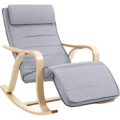 🪑 Songmics Schaukelstuhl mit verstellbarer Fußstütze für 55,99€ (statt 104€)