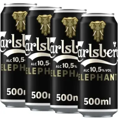 🍻 24x Carlsberg Elephant Extra Strong ab 18,44€ (statt 31€) – 0,76€ pro Dose ⚓