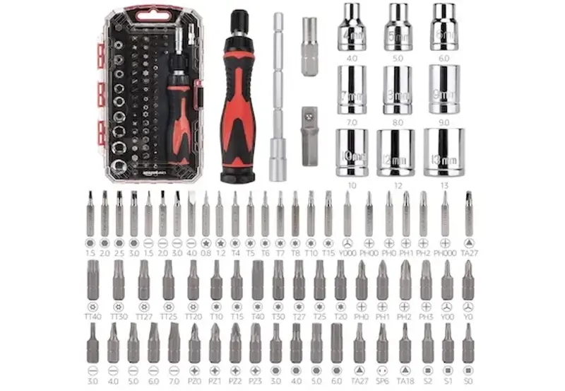 Amazon Basics 73-tlg. Ratschenschlüssel Set für 9,89€ (statt 16€)