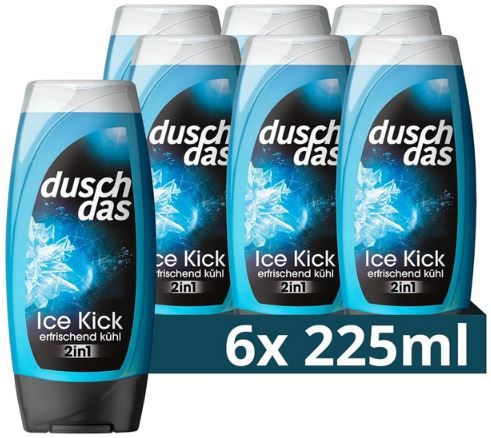 🛀 6x Duschdas 2-in-1 Ice Kick Duschgel & Shampoo ab 5,35€ (statt 8€)