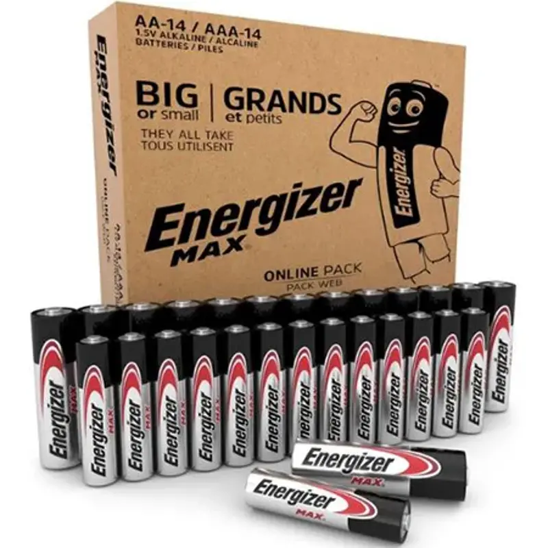 🔋 28er Pack Energizer Max AA + AAA Batterien Kombipackung ab 13€ (statt 20€)