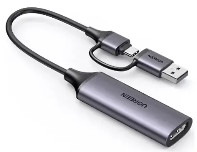 📹 UGREEN Video Capture Card HDMI auf USB C/A für 13,77€ (statt 18€)
