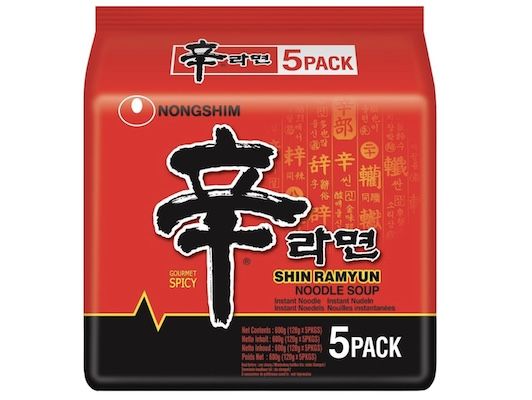 🍜🇰🇷 5x 120g NONGSHIM – Instant Nudeln Shin Ramyun für 4,99€ (statt 10€)