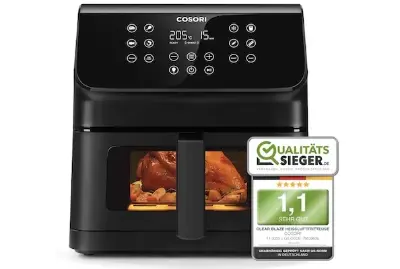 🍟 COSORI Heißluftfritteuse max 6,2L Sichtfenster für 84,99€ (statt 100€)