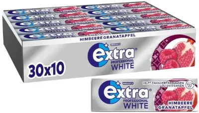 Bestpreis! 😋 30er Pack Extra Professional White Himbeere Granatapfel ab ➡️ 12,98€ (statt 21€)