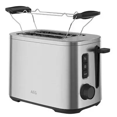 🥪 AEG Deli 5 Edelstahl-Toaster silber für 39,99€ (statt 56€)