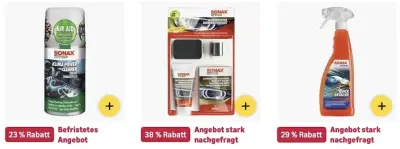 🧽🚗 Amazon: SONAX Mega Sale z.B. Lackpflege für 11€ (statt 15€)