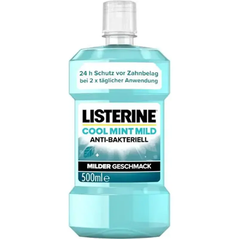 🦷 Listerine Cool Mint Mild antibakterielle Mundspülung, 500ml ab 2,23€ (statt 4€)