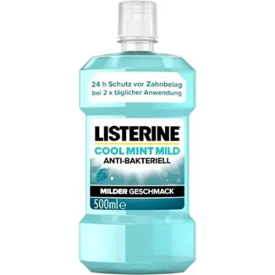 🦷 Listerine Cool Mint Mild antibakterielle Mundspülung, 500ml ab 2,23€ (statt 4€)