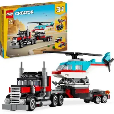 🚁 LEGO 31146 Creator 3in1 Tieflader mit Hubschrauber für 12,99€ (statt 18€)