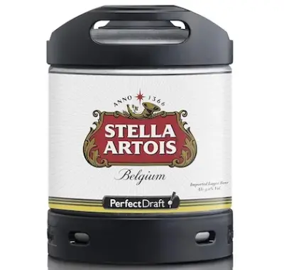 🍻 6 Liter Stella Artois Perfect Draft Fassbier ab 16,14€ (statt 22€)