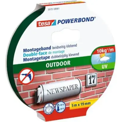 🩹 tesa Powerbond Outdoor Montageband, 5m x 19mm für 11,03€ (statt 16€)